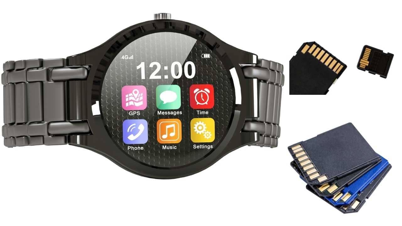 how to insert memory card in smartwatch