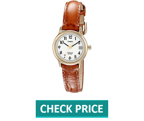 Timex Womens Indiglo Leather Strap Watch